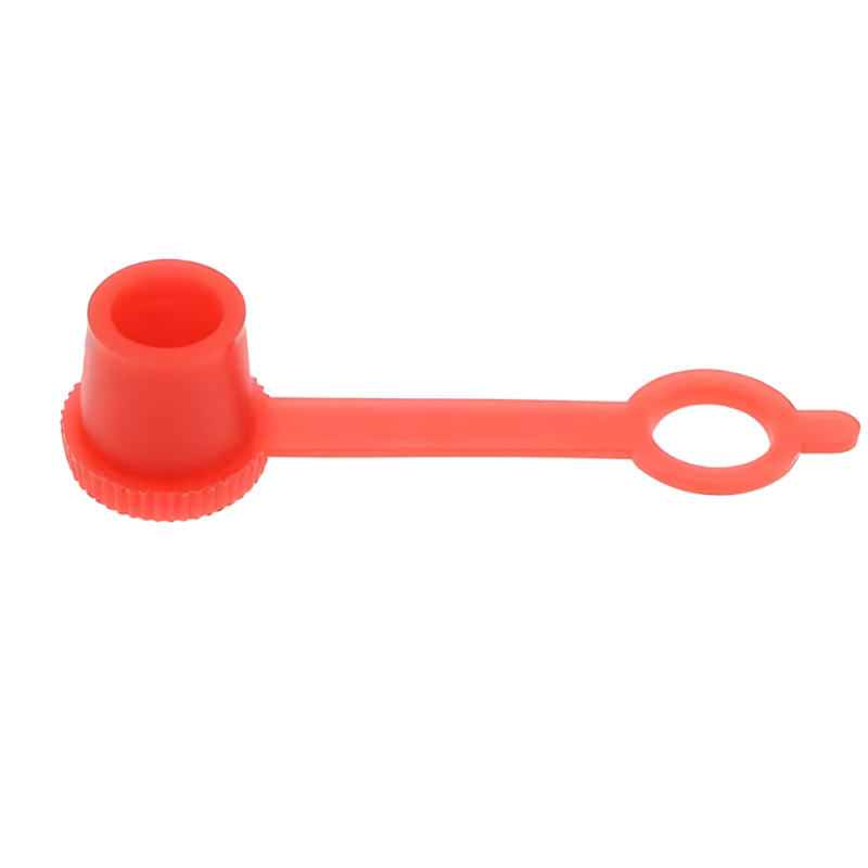 Red Plastic Protective Grease Nipple Cap - 10 pcs