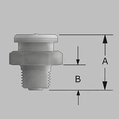 1/4" x 18 PTF American Button Head - 10 pcs
