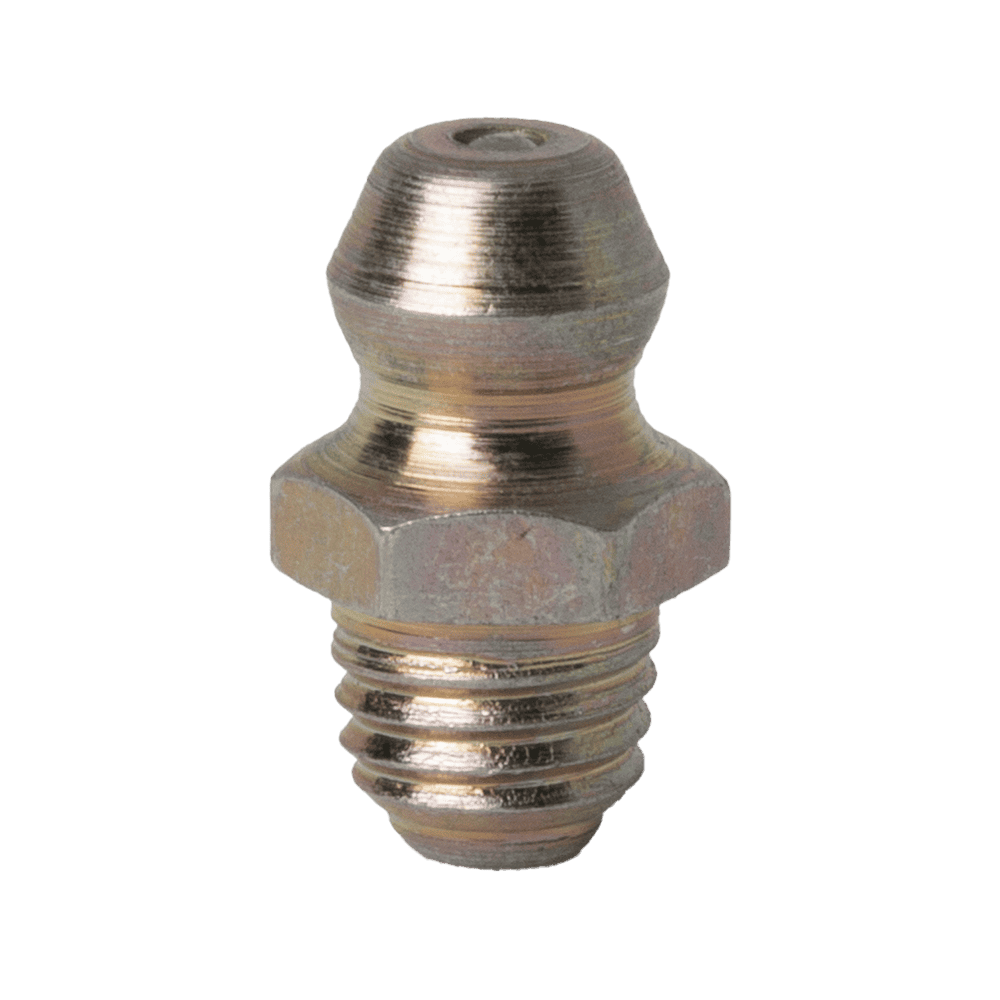 1/4 x 28 SAE Self-forming Thread Straight Hydraulic Grease Fitting - 10 pcs