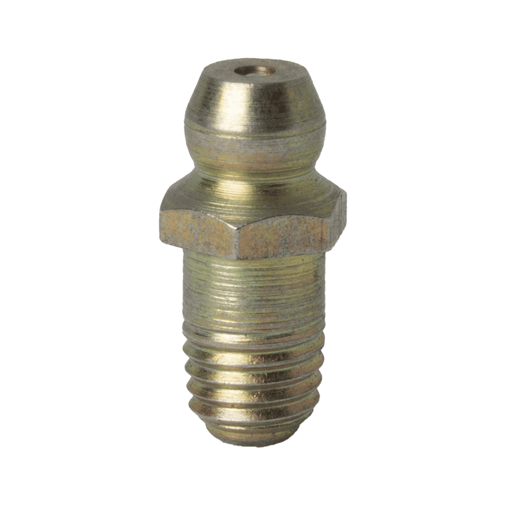 1/4" x 28 Self-forming Straight Grease Fitting 11/16" Long - 10 pcs