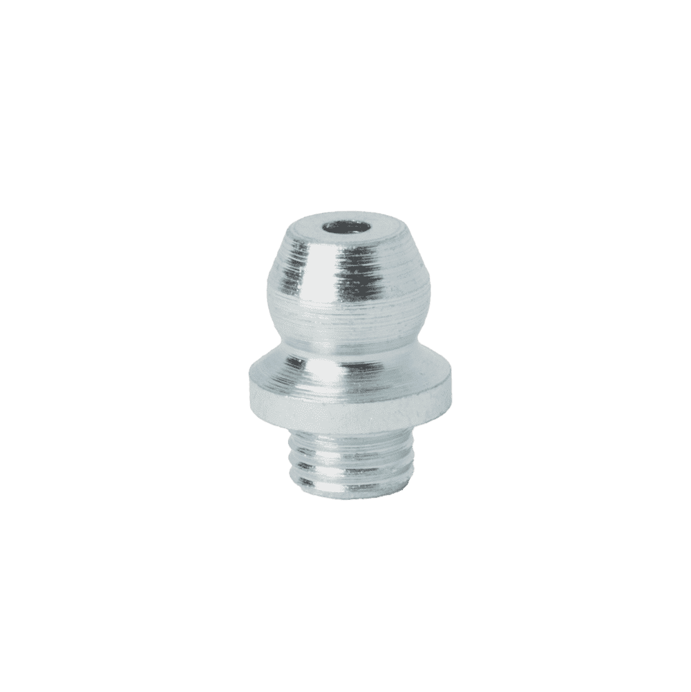 3/16'' Drive Fit Straight Grease Fitting Short No Ball Check - 10 pcs
