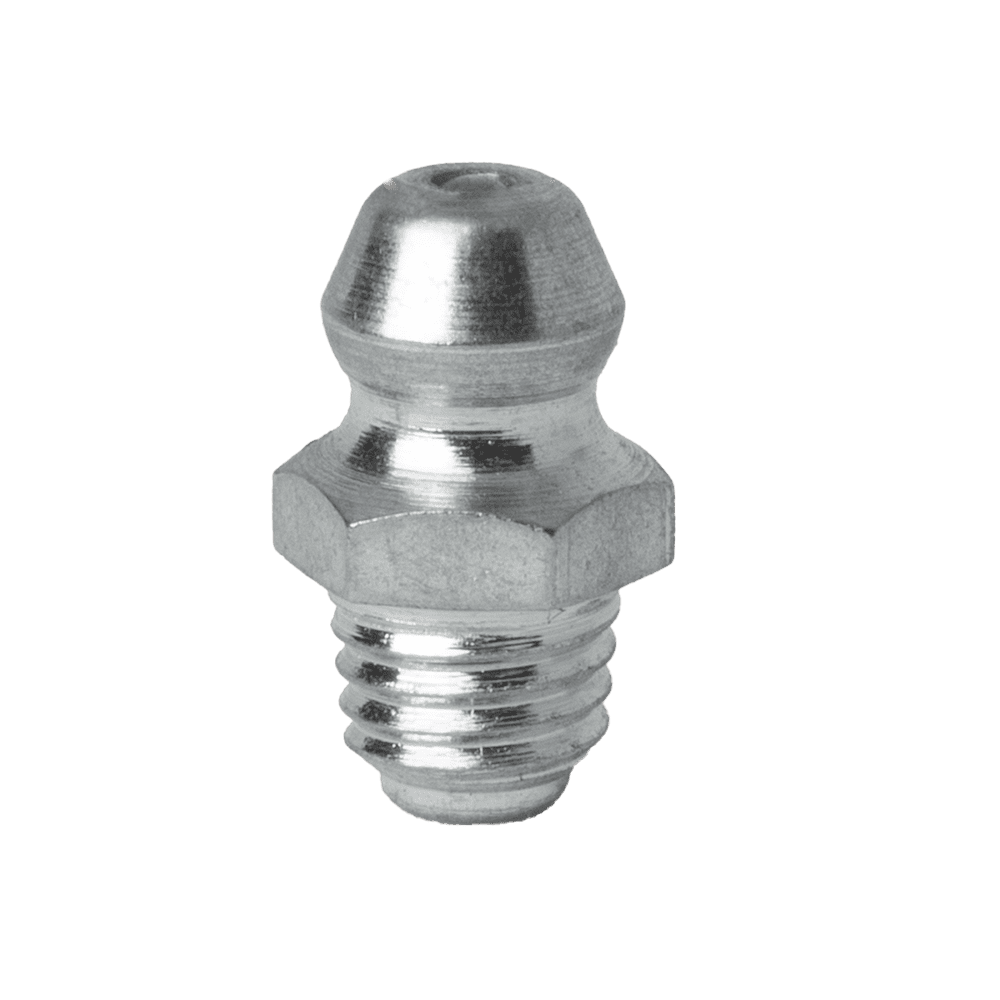 1/4" x 28 Self-Forming Straight Grease Fitting - 10 pcs