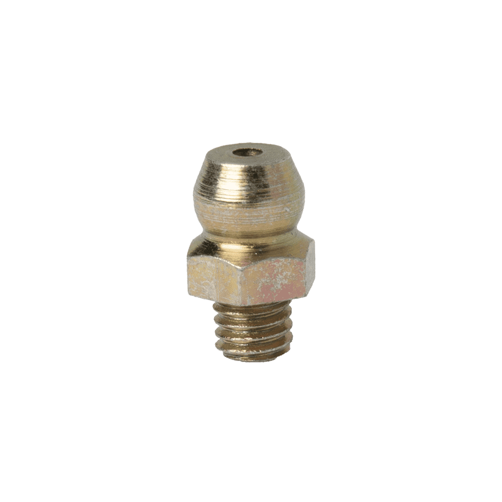3/16" x 32 BSF Straight Grease Fitting No Ball Check - 10 pcs