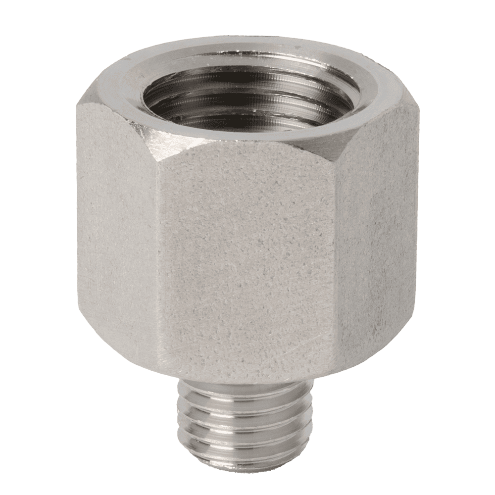1/4" BSP Female to M8 x 1 Male 316 Stainless Steel Thread Adaptor - 1 pcs
