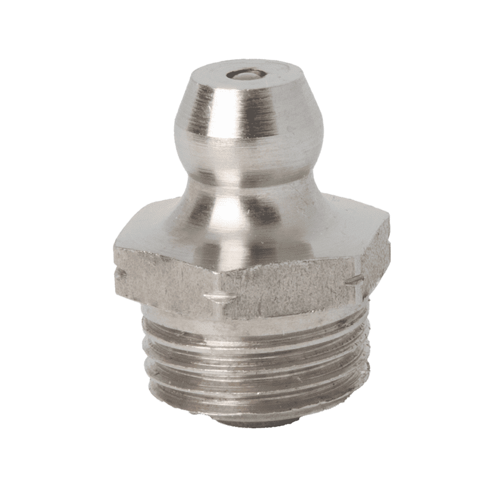 M10 x 1 Taper Straight Grease Fitting 316 Stainless Steel (A4) - 2 pcs