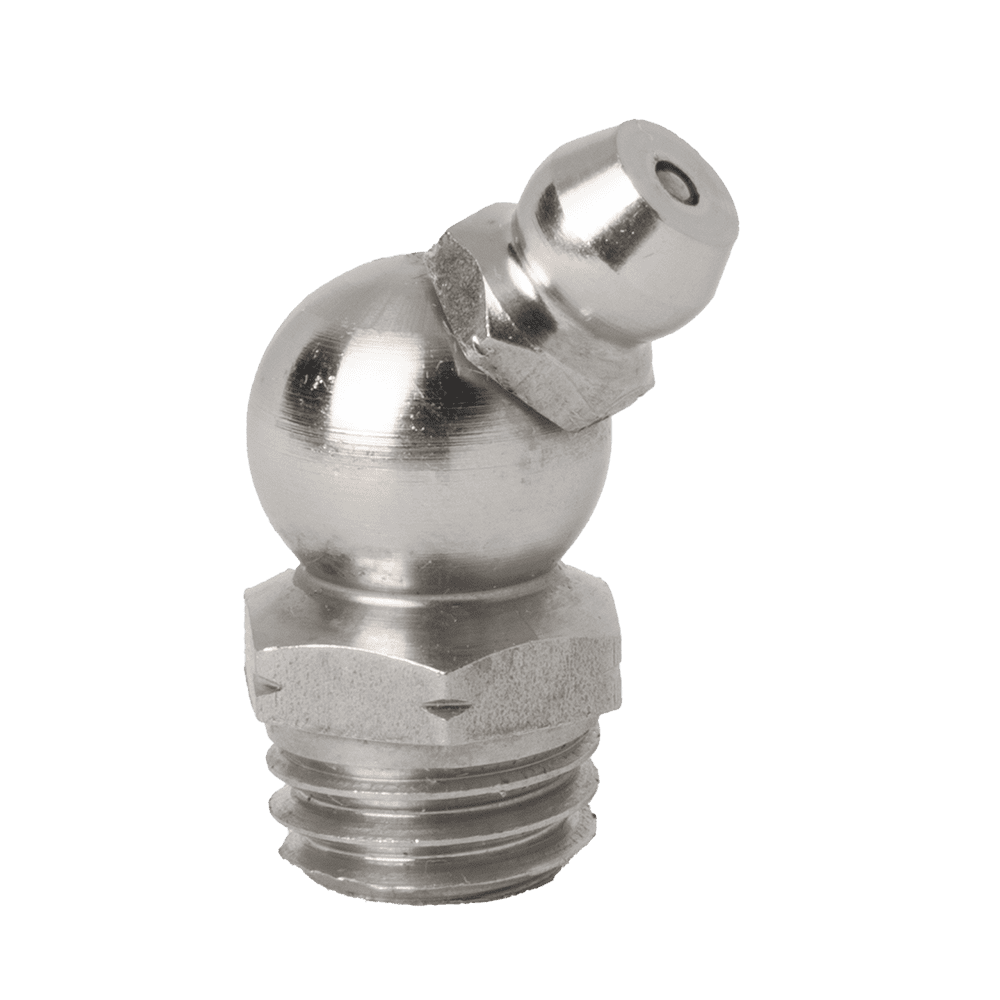M10 x 1.5 Taper 45° Grease Fitting 316 Stainless Steel (A4) - 2 pcs