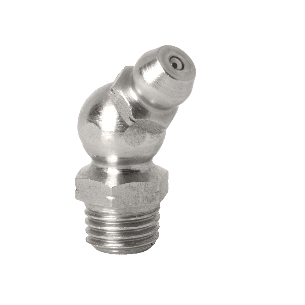 M8 x 1 Taper 45˚ Grease Fitting 316 Stainless Steel (A4) - 2 pcs