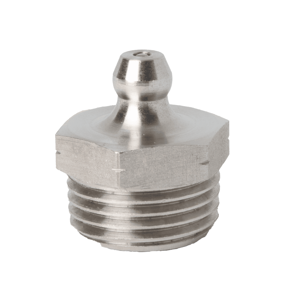 3/8" x 18 PTF Straight Grease Fitting 316 Stainless Steel - 1 pcs