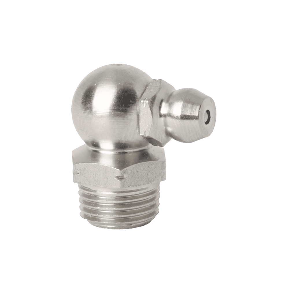 1/8" x 28 BSPT (R1/8") 90˚ Grease Fitting 316 Stainless Steel (A4) - 2 pcs