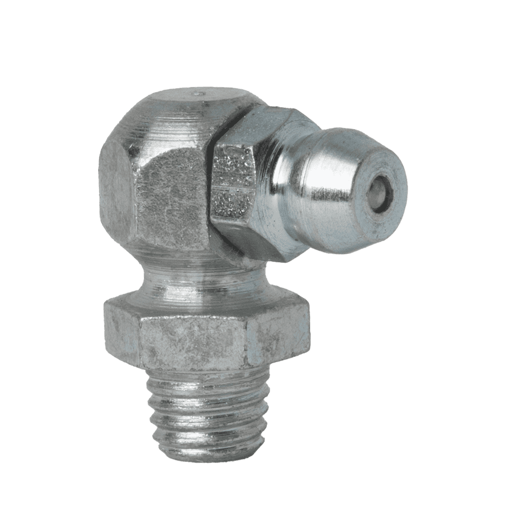 1/4'' x 28 Self-Forming 90˚ Grease Fitting - 10 pcs