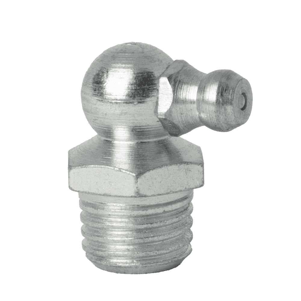 M12 x 1.5 Taper 90˚ Grease Fitting - 10 pcs