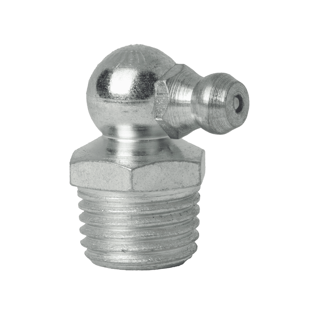 1/4" x 19 BSPT (R1/4") 90° Grease Fitting - 10 pcs