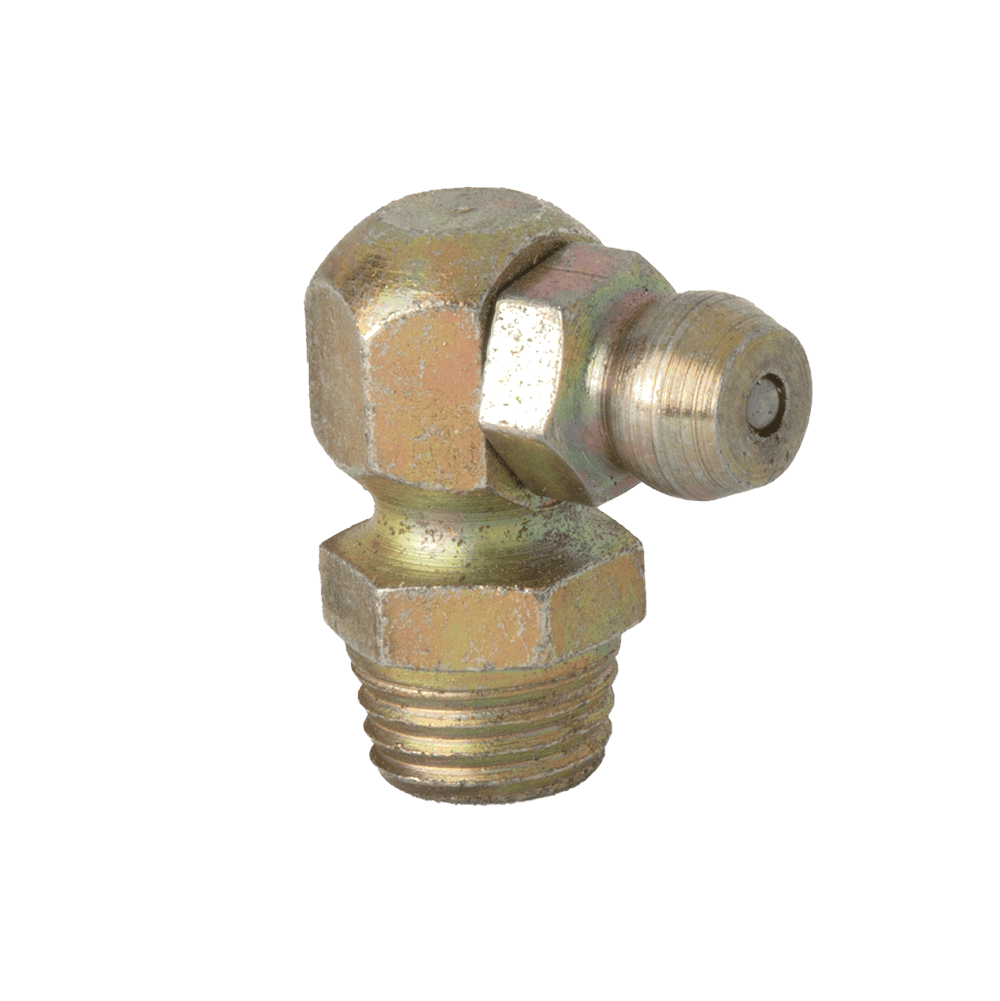 M8 x 1 Self Forming Thread 90˚ Grease Fitting - 10 pcs