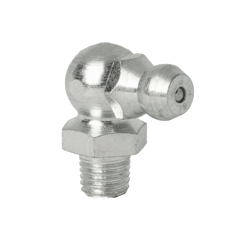 M6 x 0.75 Taper 90˚ Grease Fitting - 10 pcs