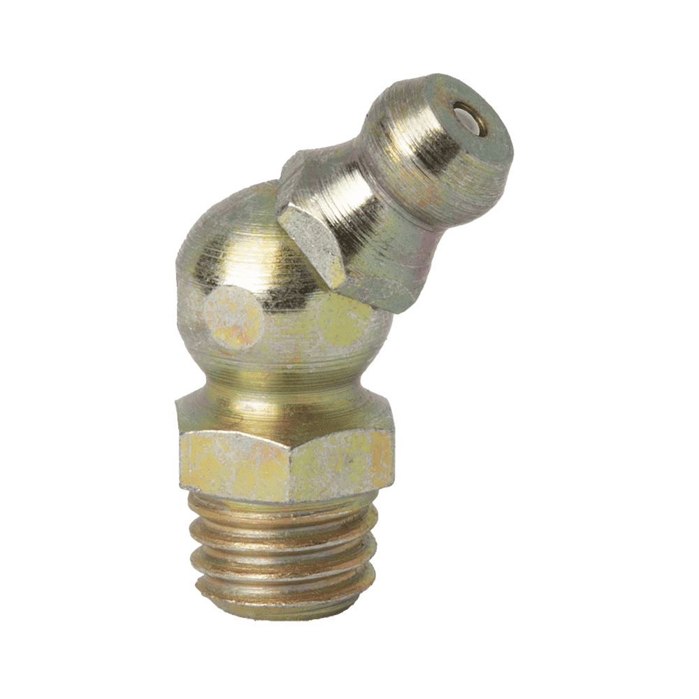 M8 x 1.25 Taper 45˚ Grease Fitting - 10 pcs
