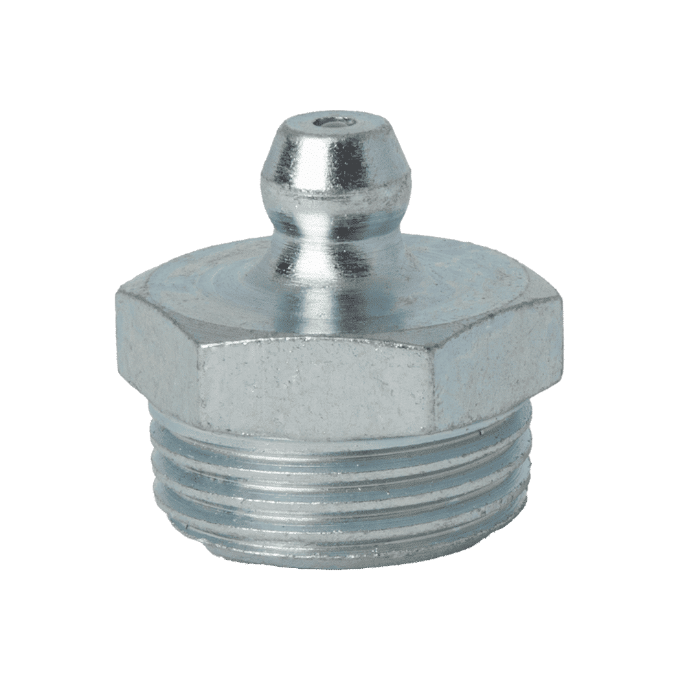 3/8" x 19 BSPT (R3/8") Straight Grease Fitting - 5 pcs