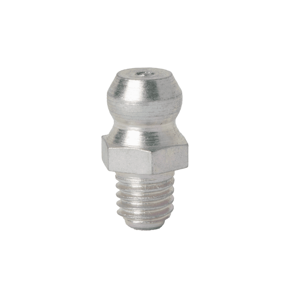 M5 x 0.8 Taper Straight Grease Fitting - 10 pcs