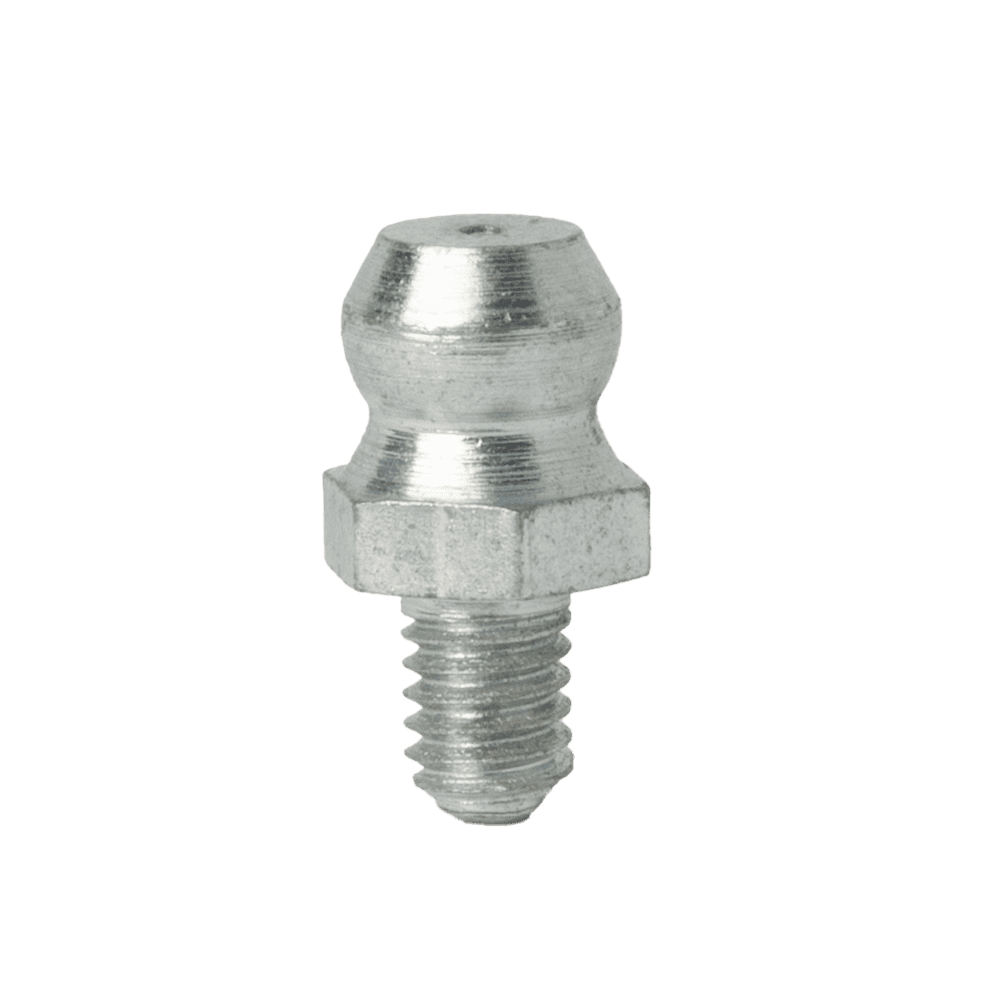 M4 x 0.7 Taper Straight Grease Fitting - 10 pcs
