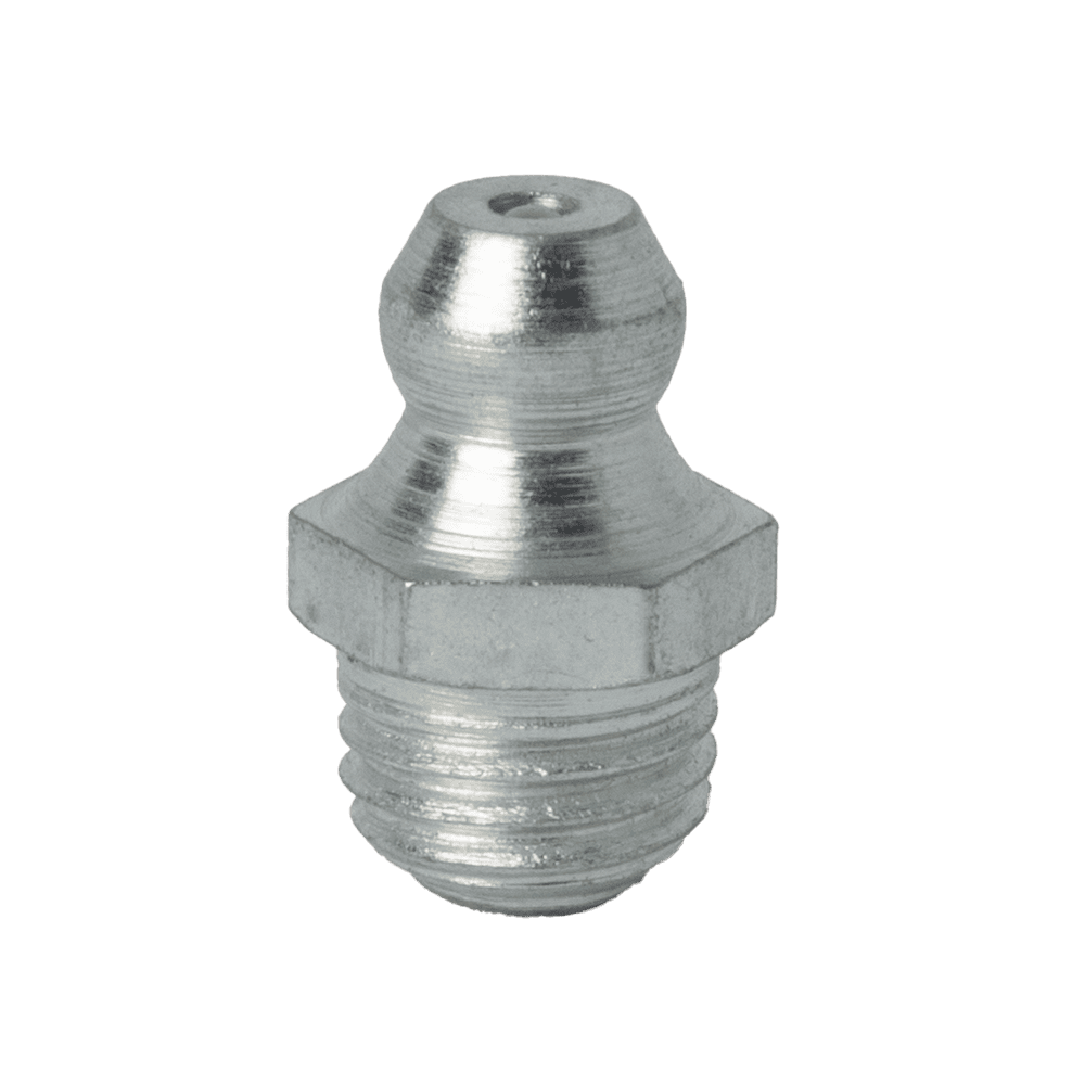 M8 x 1 Taper Straight Grease Fitting - 10 pcs