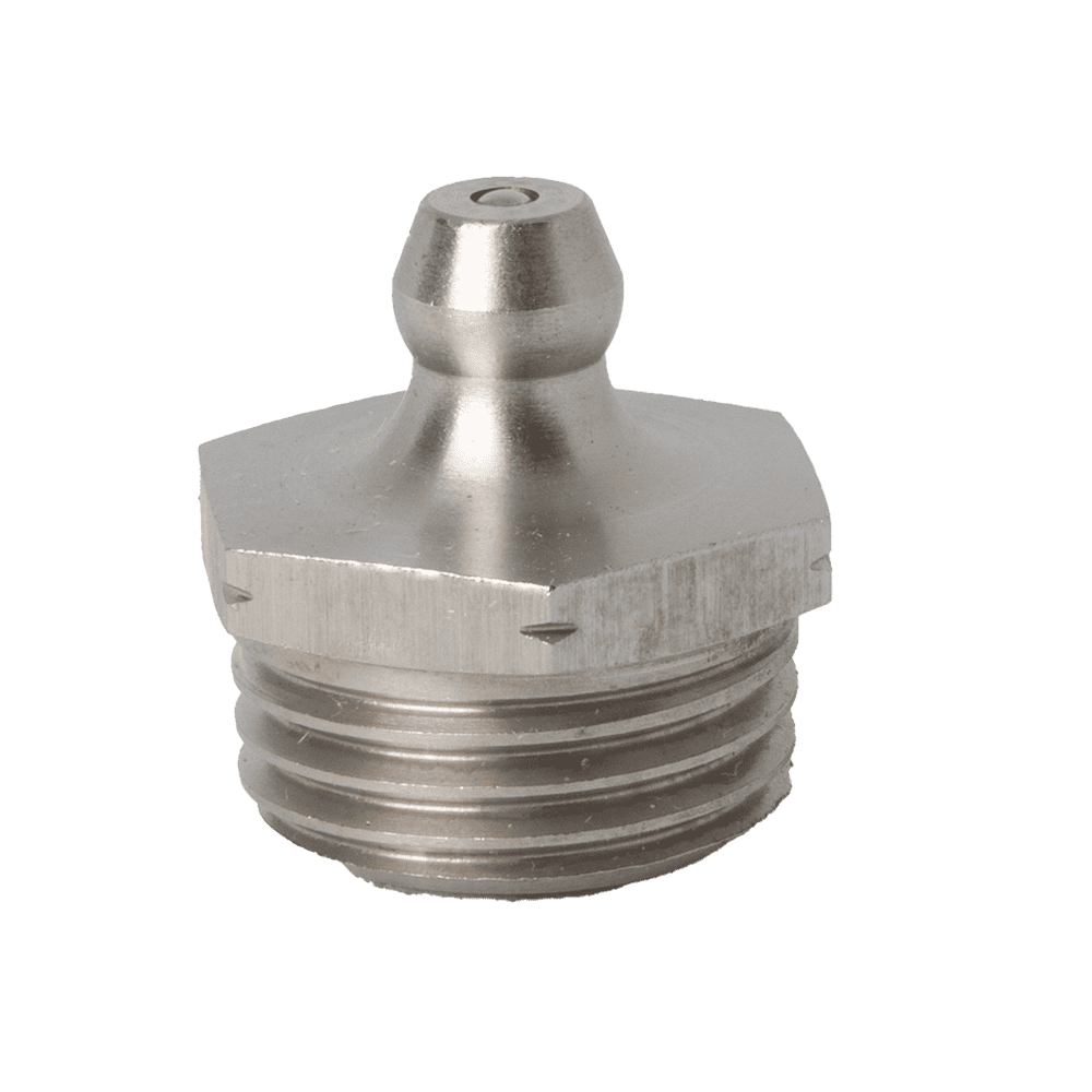 M16 x 1.5 Taper Straight Grease Fitting 303 Stainless Steel - 1 pc