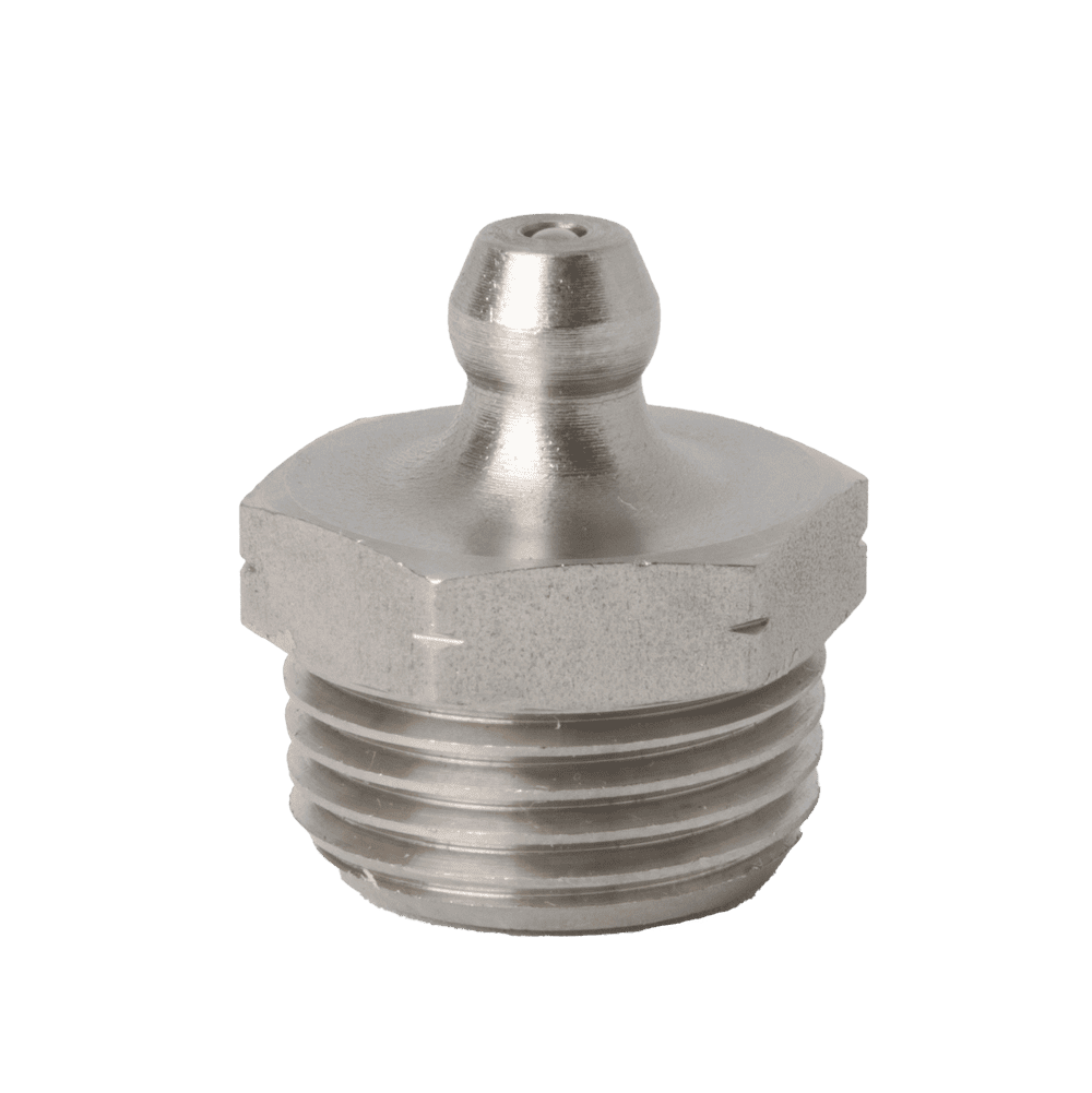 3/8" x 18 PTF Straight Grease Fitting 303 Stainless Steel - 1 pcs