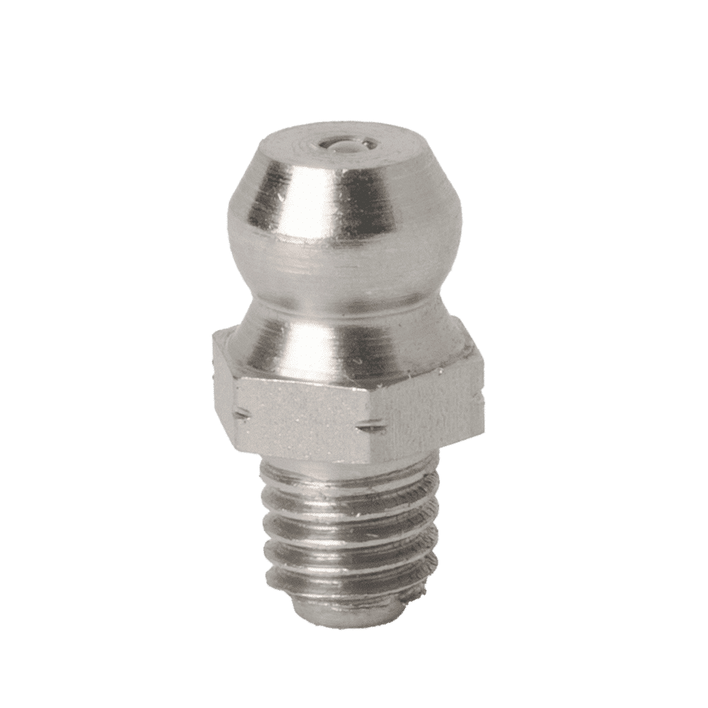 M5 x 0.8 Taper Straight Grease Fitting 303 Stainless Steel - 10 pcs