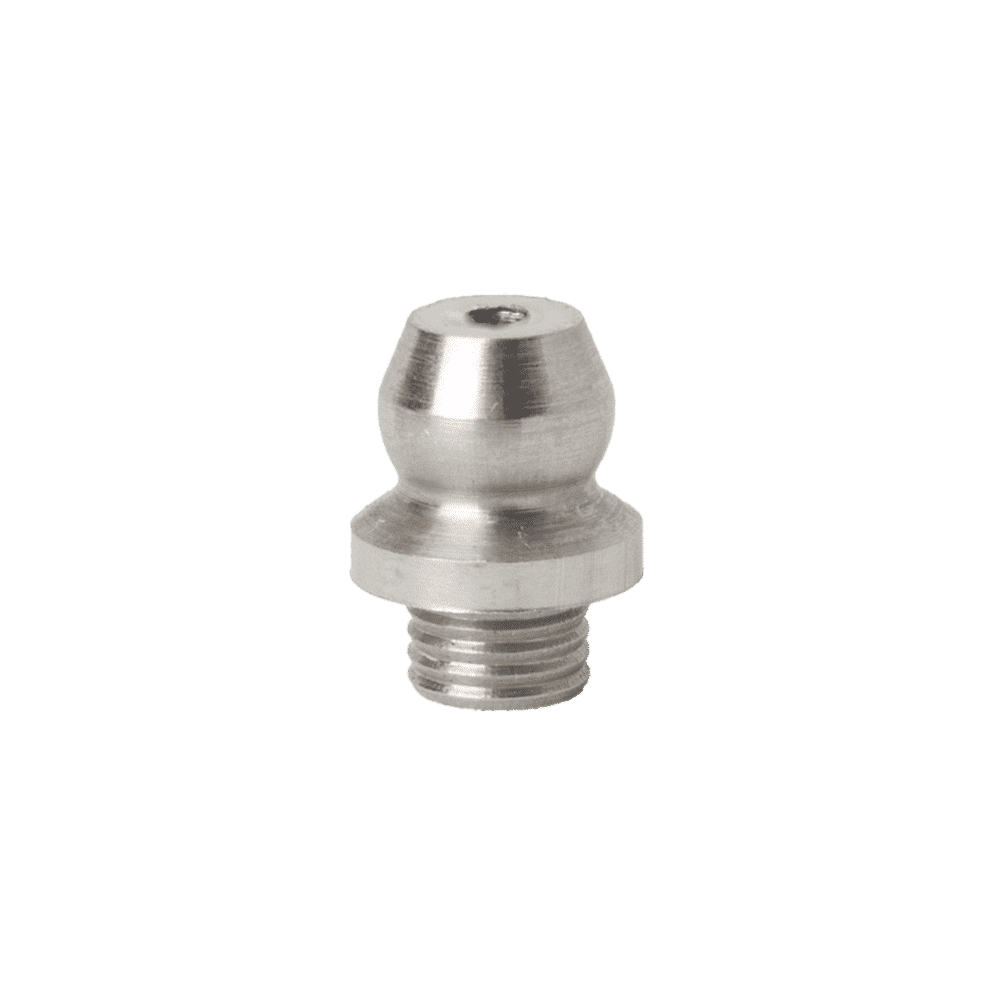 3/16'' Drive Fit No Ball Check Straight Grease Fitting 303 Stainless Steel - 10 pcs