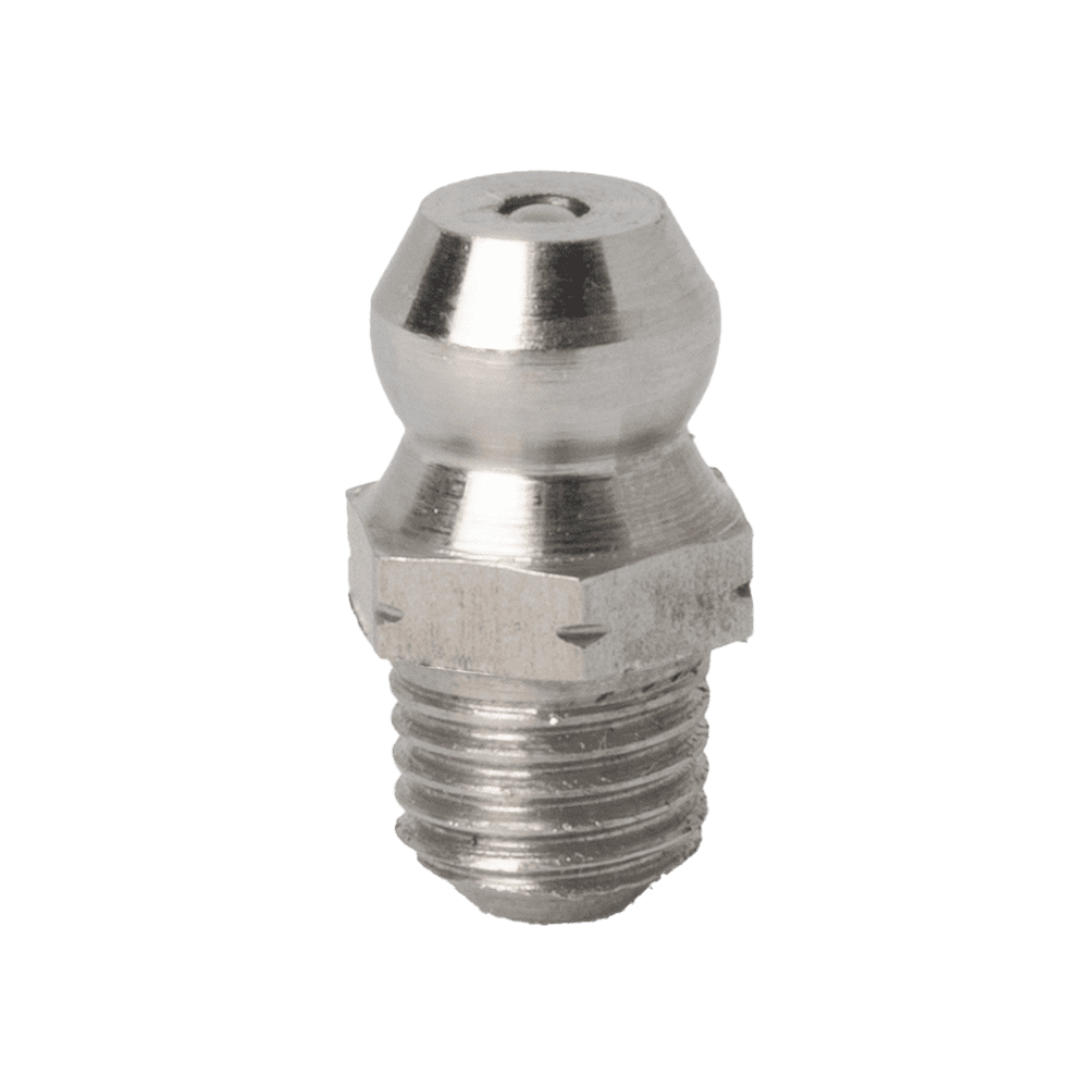 M6 x 0.75 Taper Straight Grease Fitting 303 Stainless Steel (A2) - 10 pcs