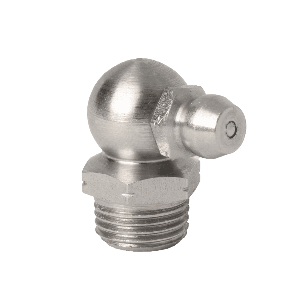 1/8" x 28 BSPT (R1/8") 90˚ Grease Fitting 303 Stainless Steel - 5 pcs