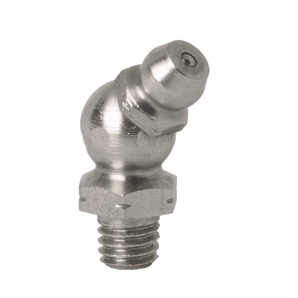 M6 x 1 Taper 45˚ Grease Fitting 303 Stainless Steel (A2) - 5 pcs