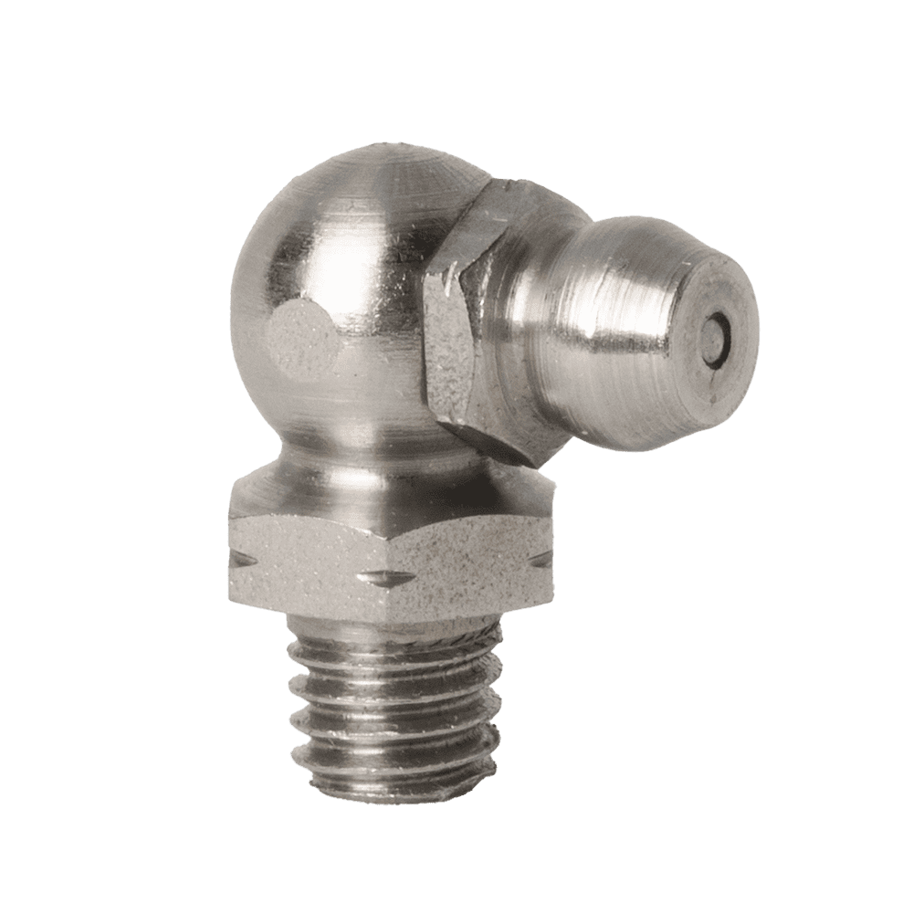M6 x 1 Taper 90˚ Grease Fitting 303 Stainless Steel (A2) - 5 pcs