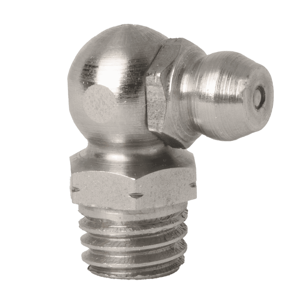 M8 x 1.25 Taper 90˚ Grease Fitting 303 Stainless Steel - 5 pcs