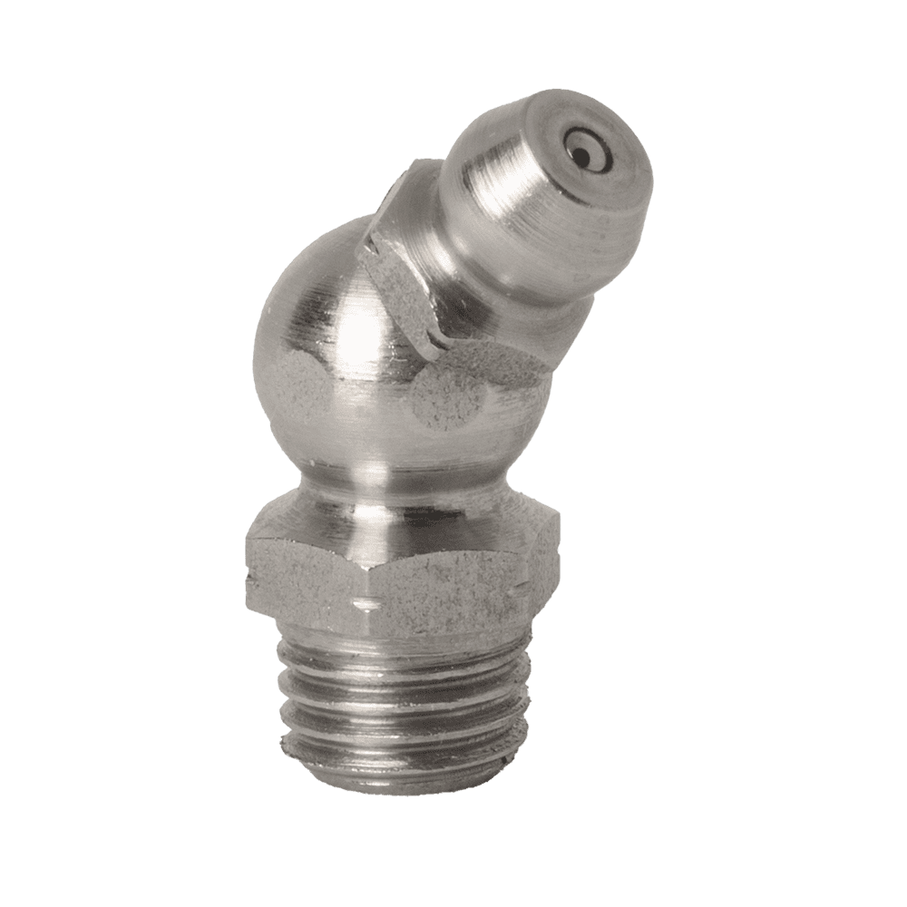 M8 x 1 Taper 45˚ Grease Fitting 303 Stainless Steel - 5 pcs
