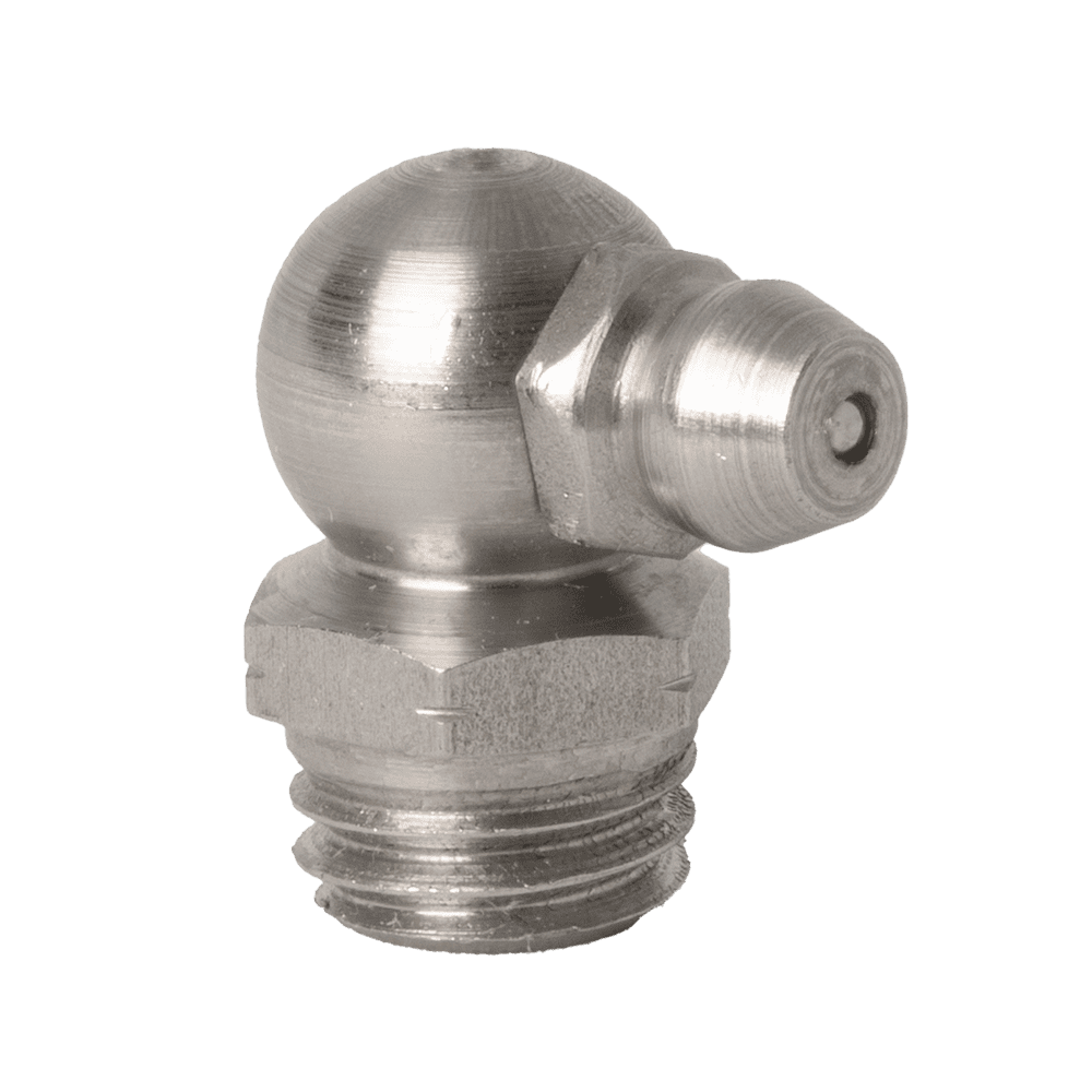 M10 x 1.5 Taper 90˚ Grease Fitting 303 Stainless Steel - 5 pcs