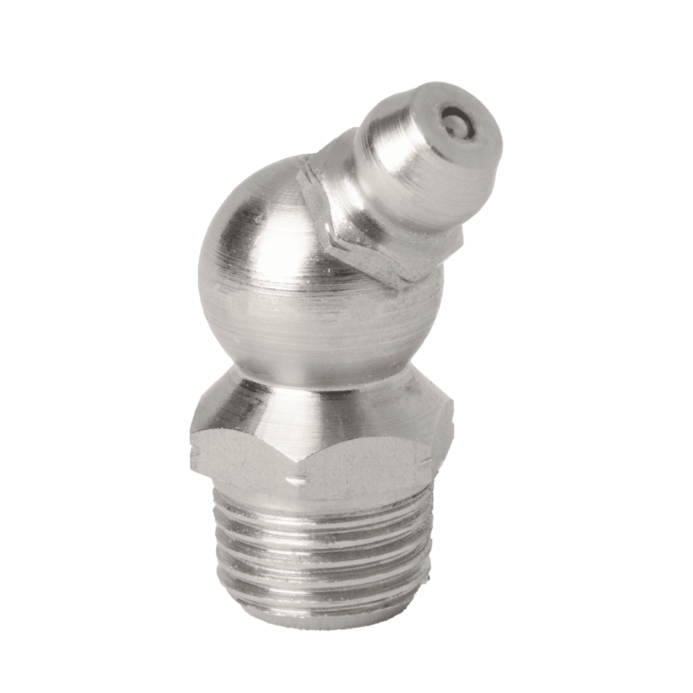 1/8" x 27 PTF 45˚ Grease Fitting 303 Stainless Steel - 5 pcs