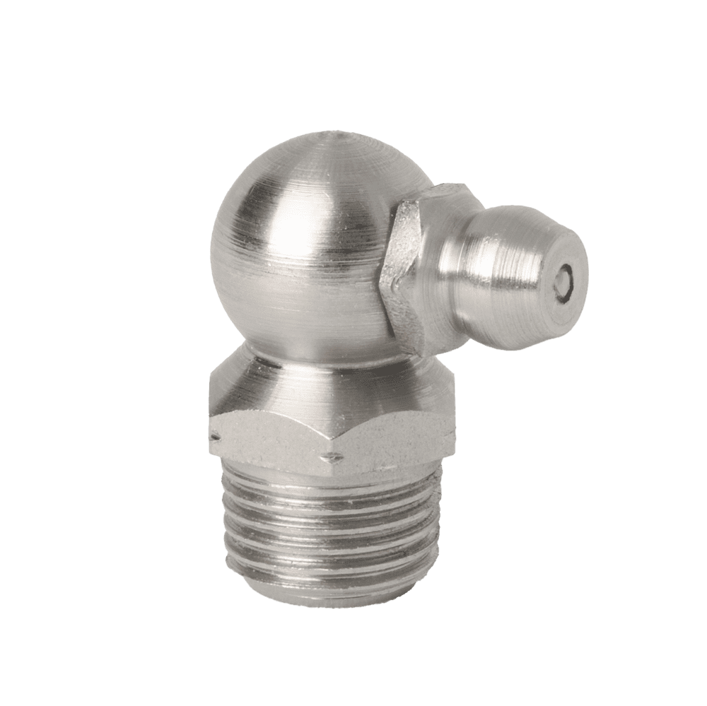 1/8" x 27 PTF 90˚ Grease Fitting 303 Stainless Steel - 5 pcs