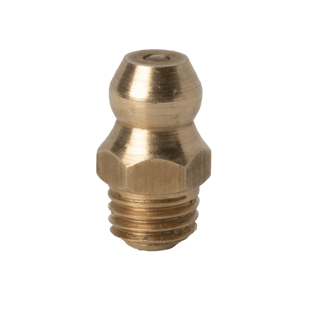 1/4" x 28 SAE-LT Brass Straight Grease Fitting - 5 pcs