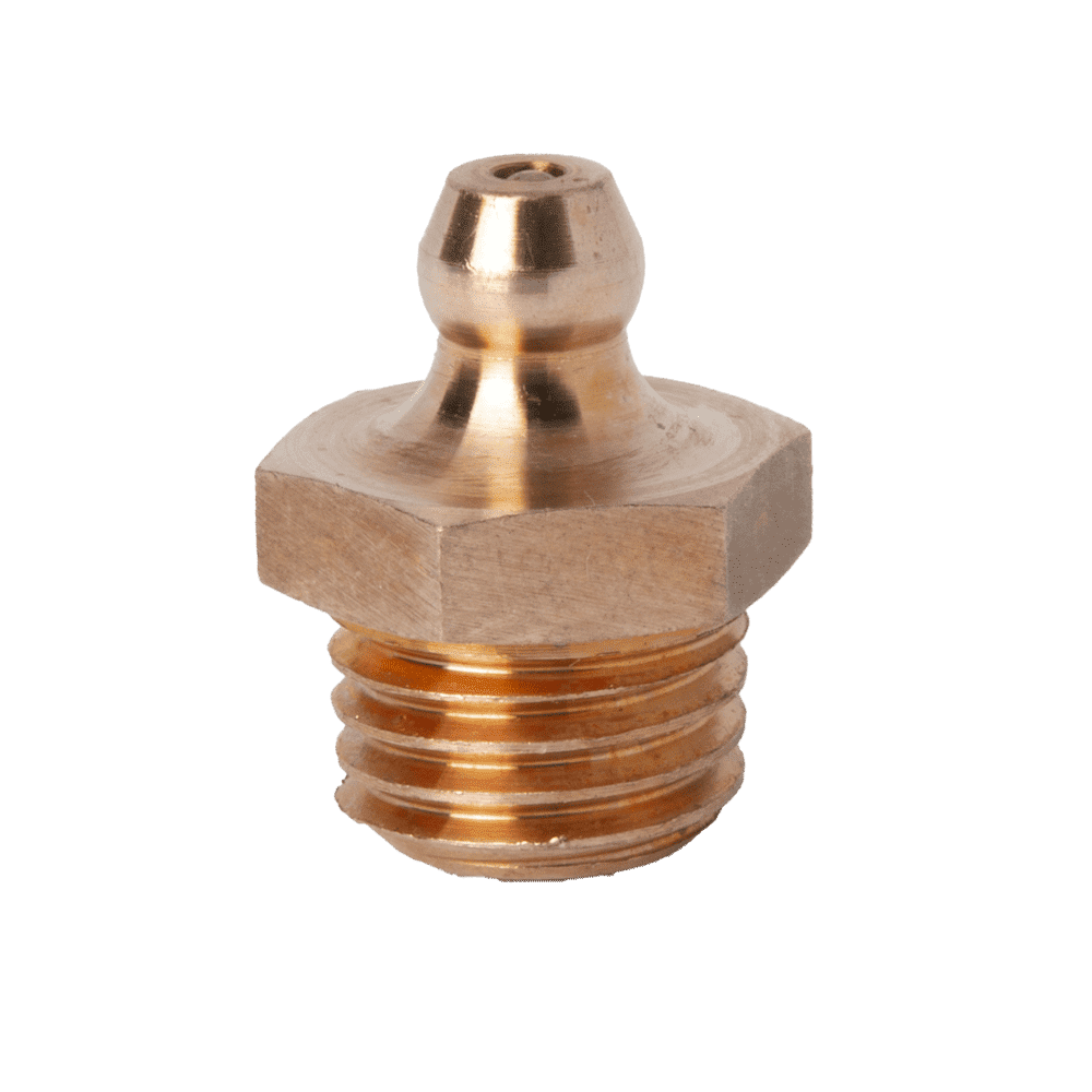 M12 x 1.5 Taper Straight Grease Fitting Phosphor Bronze - 1 pcs
