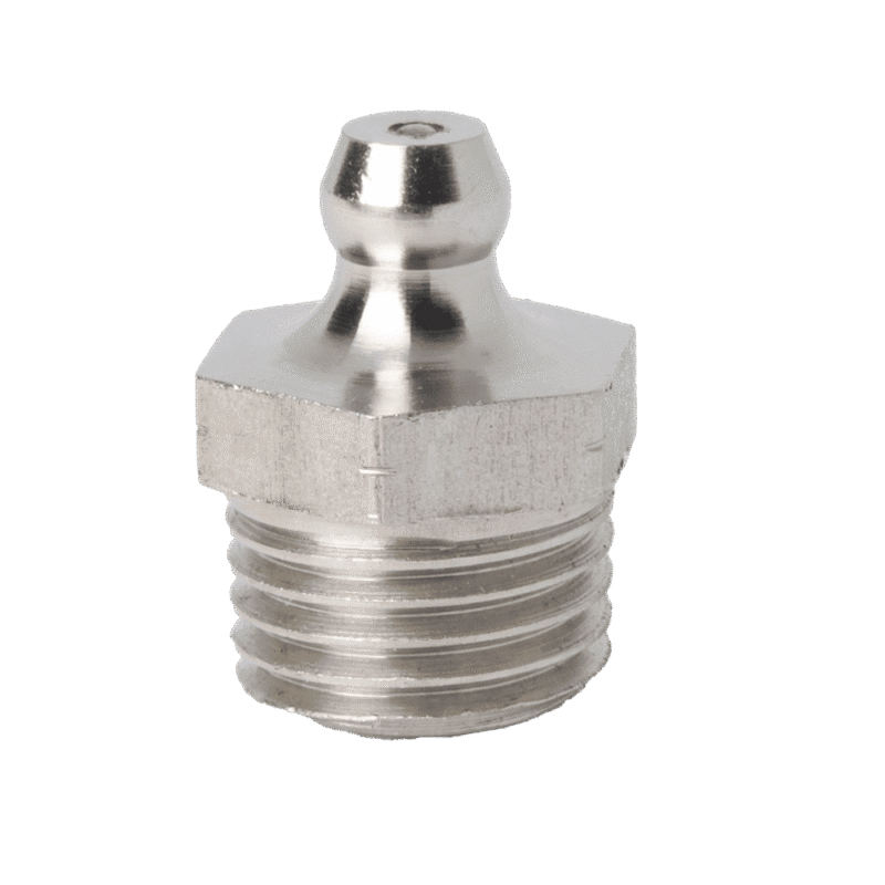 1/4" x 18 PTF Straight Grease Fitting 316 Stainless Steel - 2 pcs
