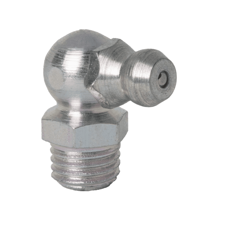 M8 x 1 Taper 90˚ Grease Fitting - 10 pcs