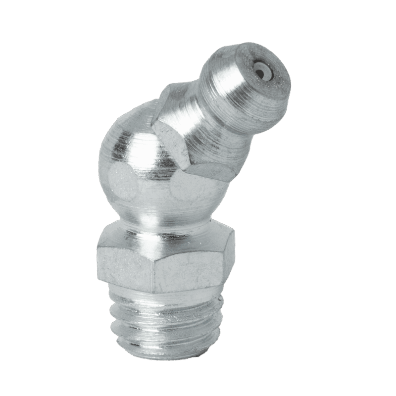M8 x 1.25 Taper 45˚ Grease Fitting - 10 pcs