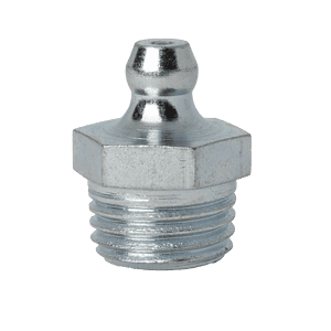 R 1/4" x 19 BSPT (R1/4") Straight Grease Fitting - 10 pcs