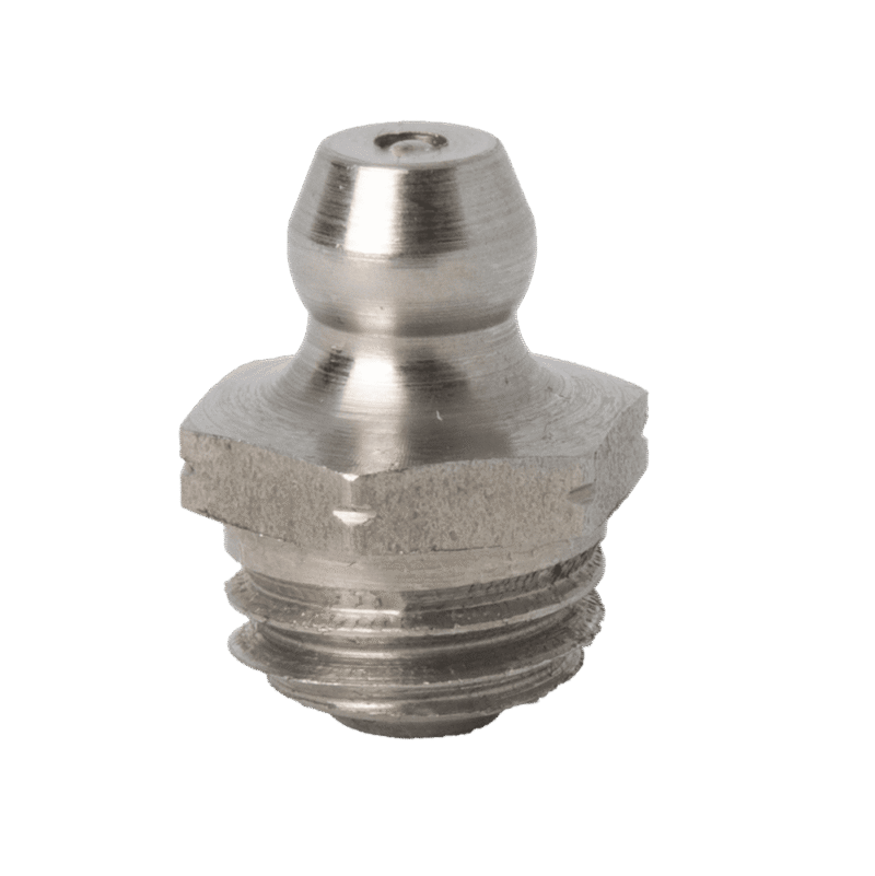 M10 x 1.5 Taper Straight Grease Fitting 303 Stainless Steel - 10 pcs