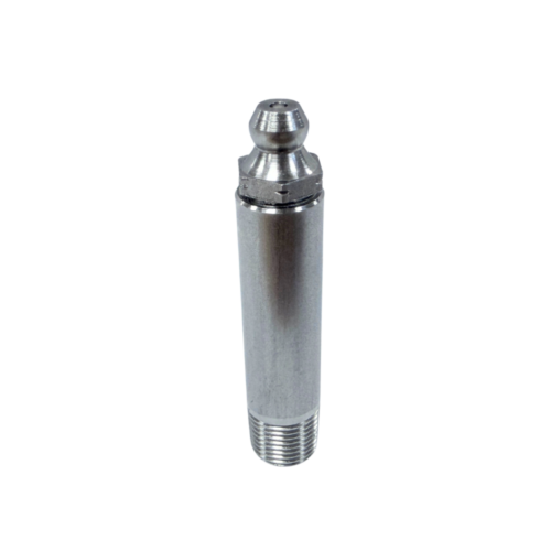 R1/8 2 Piece 50mm Long 316 Stainless Steel Straight Grease Fitting - 5 pcs