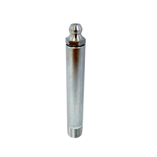 R1/8 2 Piece Straight 70mm Long Grease Fitting 316 Stainless Steel - 5 pcs