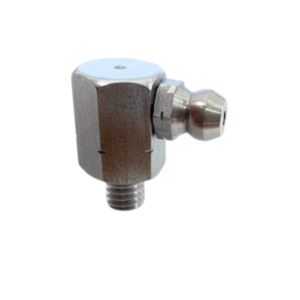 M6 x 1 90° 316 Stainless 11mm Hex Adaptor - 5 pcs