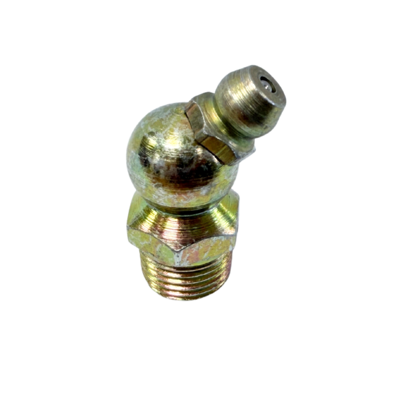 1/8 x 27 PTF 45° Head to Flat Grease Fitting - 10 pcs
