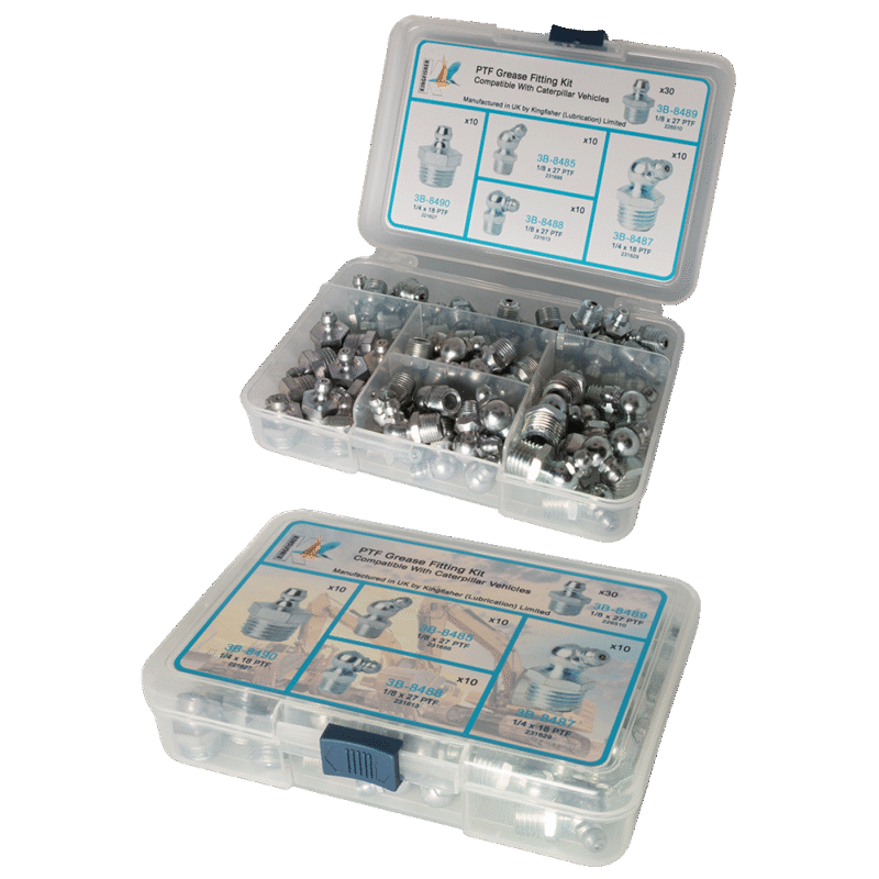 PTF Grease Fitting Kit (Compatible with Caterpillar Vehicles)