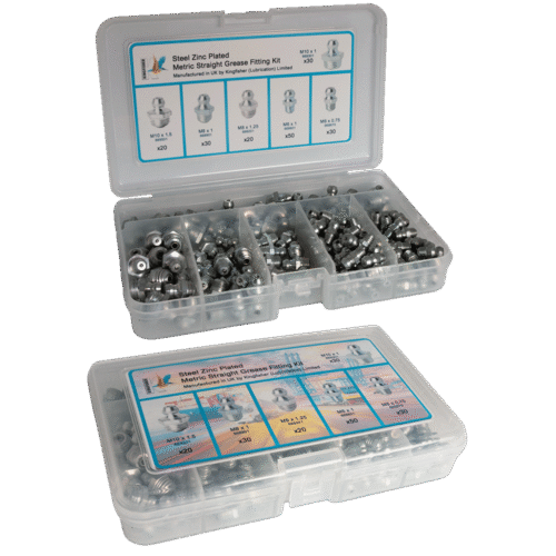 Metric Straight Steel Grease Fitting Kit